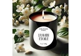 Bougie Jasmin Étoilé – Fleur Blanche et Élégance Intemporelle par Céliyan Paris