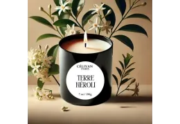 Bougie Terre de Néroli – Fraîcheur Florale et Élégance par Céliyan Paris